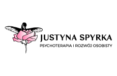 justyna spyrka logo, styl ilustracja, branża usługi, rodzaj logo graficzne, układ poziome