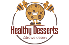 healthy desserts logo, styl ilustracja, branża żywność i gastronomia, rodzaj logo graficzne, układ emblemat