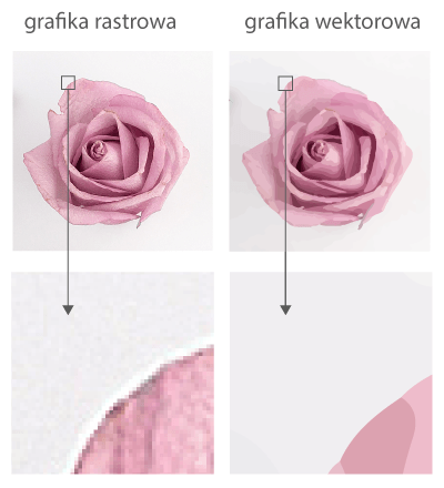 Grafika rastrowa a grafika wektorowa