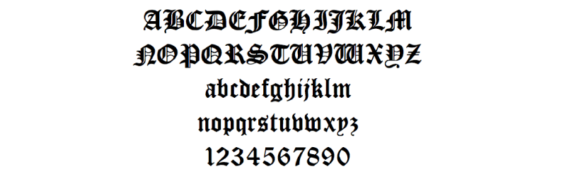 Pismo gotyckie (Blackletter)