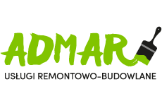 admar logo, styl wielokolorowe, branża budowlana, rodzaj logo graficzne, układ poziome