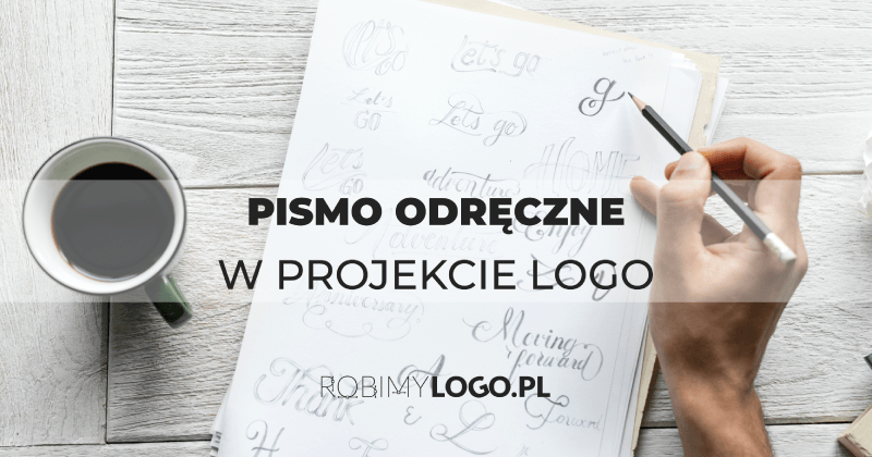 Pismo odręczne w projekcie logo