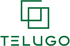 telugo logo, styl monochromatyczne, branża usługi, rodzaj logo graficzne, układ emblemat