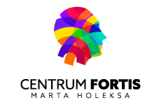 centrum fortis logo, styl abstrakcyjne, branża usługi, rodzaj logo graficzne, układ pionowe