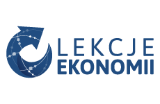 lekcje ekonomii logo, styl monochromatyczne, branża edukacja, rodzaj logo graficzne, układ poziome