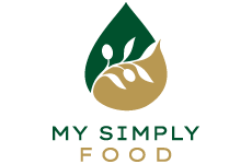 my simply food logo, styl minimalistyczne, branża żywność i gastronomia, rodzaj logo graficzne, układ pionowe