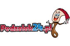 pedzelek24.pl logo, styl wielokolorowe, branża usługi, rodzaj logo graficzne, układ poziome