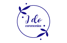 i do ceremonies logo, styl monochromatyczne, branża usługi, rodzaj logo graficzne, układ w okręgu