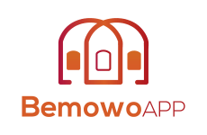 bemowo app logo, styl z gradientem, branża internet, rodzaj logo graficzne, układ pionowe