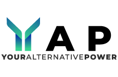 yap logo, styl z gradientem, branża technologia, rodzaj logo graficzne, układ poziome