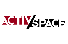 activ space logo, styl minimalistyczne, branża sport, rodzaj logo typograficzne, układ poziome