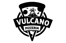 vulcano logo, styl ilustracja, branża żywność i gastronomia, rodzaj logo graficzne, układ w okręgu