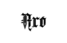aro logo, styl monochromatyczne, branża usługi, rodzaj logo typograficzne, układ emblemat