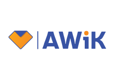 awik logo, styl minimalistyczne, branża usługi, rodzaj logo graficzne, układ poziome