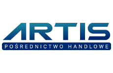 artis logo, styl z gradientem, branża handel, rodzaj logo typograficzne, układ poziome