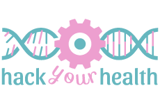 hack your health logo, styl ilustracja, branża usługi, rodzaj logo graficzne, układ poziome