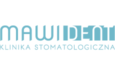 mawi-dent-klinika-stomatologiczna logo, styl monochromatyczne, branża usługi, rodzaj logo typograficzne, układ poziome