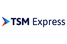 tsm express logo, styl abstrakcyjne, branża transport, rodzaj logo graficzne, układ poziome