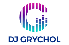 dj grychol logo, styl monogram, branża muzyka, rodzaj logo graficzne, układ pionowe