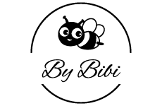 by bibi logo, styl monochromatyczne, branża moda, rodzaj logo graficzne, układ w okręgu