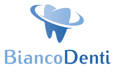 bianco denti logo, styl minimalistyczne, branża medycyna, rodzaj logo graficzne, układ emblemat