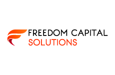 freedom capital solutions logo, styl ikona, branża usługi, rodzaj logo graficzne, układ poziome