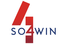 so4win logo, styl minimalistyczne, branża konsulting, rodzaj logo graficzne, układ emblemat