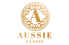 aussie logo, styl monogram, branża beauty, rodzaj logo graficzne, układ emblemat