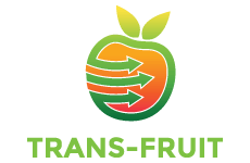 trans-fruit logo, styl abstrakcyjne, branża usługi, rodzaj logo graficzne, układ emblemat