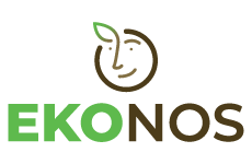 ekonos logo, styl ilustracja, branża handel, rodzaj logo graficzne, układ pionowe