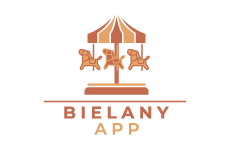 bielany app logo, styl ilustracja, branża internet, rodzaj logo graficzne, układ pionowe