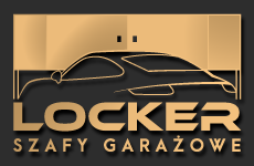 locker logo, styl monochromatyczne, branża motoryzacyjna, rodzaj logo graficzne, układ emblemat