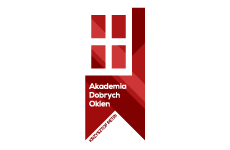 akademia dobrych okien logo, styl monochromatyczne, branża budowlana, rodzaj logo graficzne, układ pionowe
