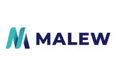 malew logo, styl wielokolorowe, branża usługi, rodzaj logo graficzne, układ poziome