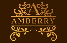 amberry logo, styl monogram, branża sztuka i rękodzieło, rodzaj logo graficzne, układ emblemat