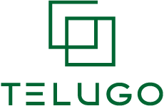 telugo logo, styl abstrakcyjne, branża usługi, rodzaj logo graficzne, układ emblemat