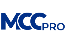 mcc pro logo, styl minimalistyczne, branża usługi, rodzaj logo typograficzne, układ poziome