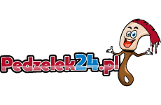 pedzelek24.pl logo, styl ilustracja, branża usługi, rodzaj logo graficzne, układ poziome