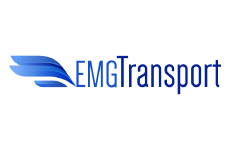 emg transport logo, styl abstrakcyjne, branża usługi, rodzaj logo graficzne, układ poziome